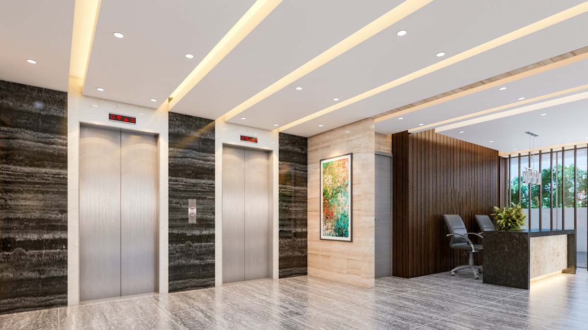 Sảnh thang máy khách sạn